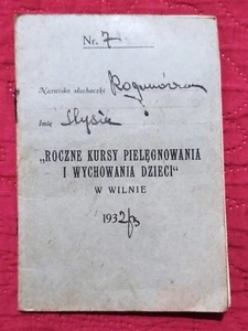 Polonia Polacca Lituania Vilnius ISTRUZIONE BAMBINI Corso Ebraico Giudaico anni '20 - Foto 1 di 11