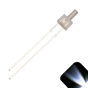 50 x 2mm Tower Cool Clear White Diffused LED Super Bright Lighthouse LEDs Buildi - Picture 1 of 3