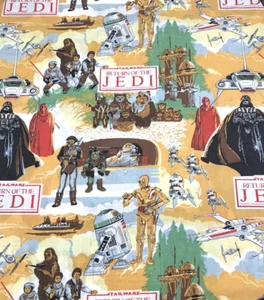 Vintage Star Wars Return Of The Jedi Single Duvet / Pillow Case Set 1983 - Picture 1 of 6