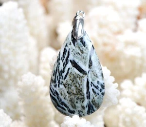 Hornblende 34 carats - pendentif cabochon pierre naturelle - Autriche / EF74 - Picture 1 of 2