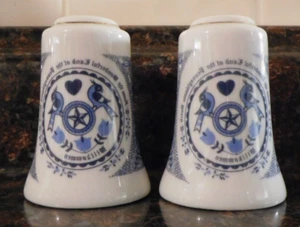 Vintage Pennsylvania Dutch Hex Signs Salt Pepper Shakers Taiwan - Picture 1 of 10