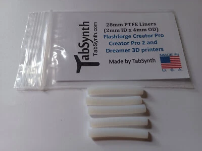 FLASHFORGE Creator Pro, Pro 2, Dreamer PTFE Liner Tube (5 pack of liners) - Image 1 of 4