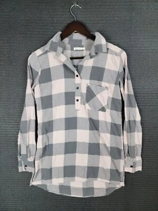 O'Neill 1/4 button up top shirt size small womens casual plaid surf skate - Picture 1 of 16