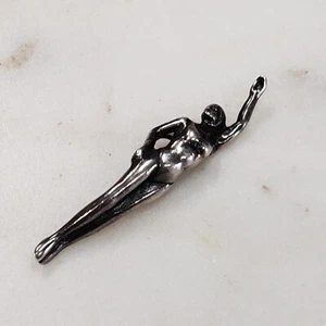 James Avery Swimmer Charm Retired Sterling Silver 1.5" Long Swimming Swim - Picture 1 of 10