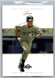 2005 Flair - #12 Lyle Overbay Milwaukee Brewers MLB Baseballkarte - Bild 1 von 2