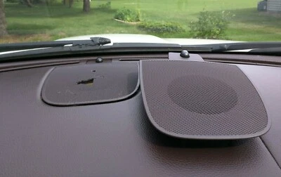 JAGUAR XF DASH DASHBOARD SPEAKER COVER GRILLE grill BLACK warm charcoal NEW - Image 1 of 3