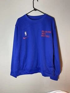 Nike Philadelphia 76ers Herren Pullover Basketball NBA Gr. L Blau Neu - Bild 1 von 6