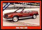 1992 Collegiate Collection Legends Of Indy 1985 Pace Car 52