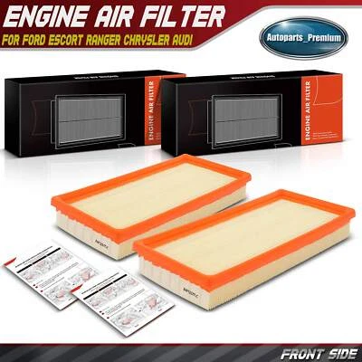 2x Engine Air Filter for Audi 4000 Fox Ford Escort Ranger Chrysler Laser Dodge - Image 1 of 4