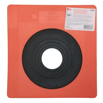 Oatey G12806 12806 Vertical Roof Flashing, 3"- 6" pipe diameter, Orange - Image 1 of 2