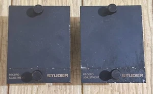Studer A80 2-Track 1/4 inch Tape Record Adjustment - Pair - Picture 1 of 3