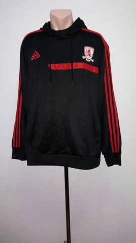 Football jacket soccer FC Middlesbrough Boro Training 2013 Adidas Hoodie Size XL Cover