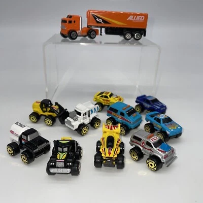 Vintage Lot Of 1987 RoadChamps Micro Machines Allied Moving Truck Various Cars - Image 1 of 4