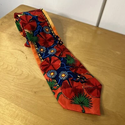 Corbata de seda con estampado de mariposas Rush Limbaugh No Boundaries para hombre  Foto 1 de 4