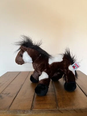 Webkinz Ganz Plush HM147 Pinto Brown White Horse No Code Stuffed Animal  - Image 1 of 4