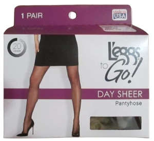 Pantimedias transparentes Leggs To Go Day Queen desnuda punta transparente 20 denier - Imagen 1 de 6