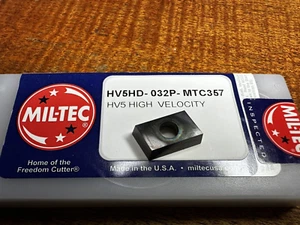 Insertos de carburo de alta velocidad MIL-TEC HVSHD-032P grado MTC 357 # 4002305 - Imagen 1 de 1