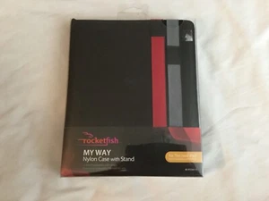 Black Nylon Ipad Case with Stand by RocketFish MY WAY with 2 adjustable straps  - Picture 1 of 3