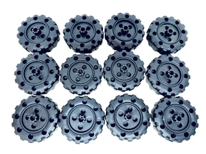 Tinkertoy Lot Of 13 Classic Ultra Construction Black Wheels Replacement Parts - Picture 1 of 7