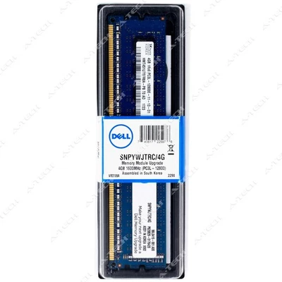 Dell 4GB DDR3 PC3-12800 ECC UDIMM Factory Sealed Server Memory RAM SNPYWJTRC/4G - Image 1 of 2