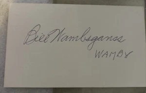 Bill Wambsganss WS Triple Play Signed Autographed 3x5 Index Card Died 1985 JSA - Picture 1 of 5