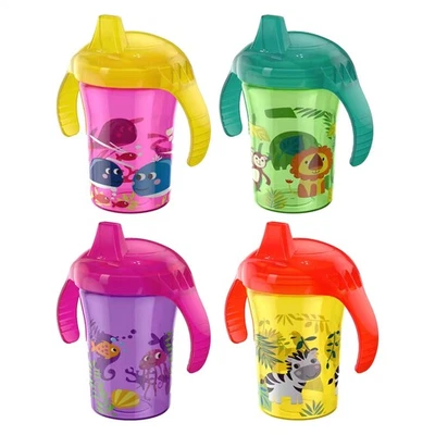 Taza para sorber de aprendizaje para biberón pequeño taza de transición taza para bebé con 2 asas Foto 1 de 4
