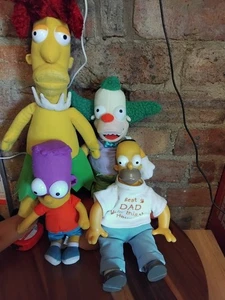 Paquete de juguetes blandos de Los Simpson Krusty Side Show Bob Homer Bart 2004 encendido - Imagen 1 de 15