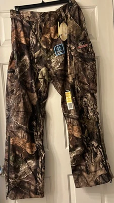 NEW Mens MOSSY OAK Techshell Pant Scent Control Water Repellent Hunting Camo 3XL - Image 1 of 4