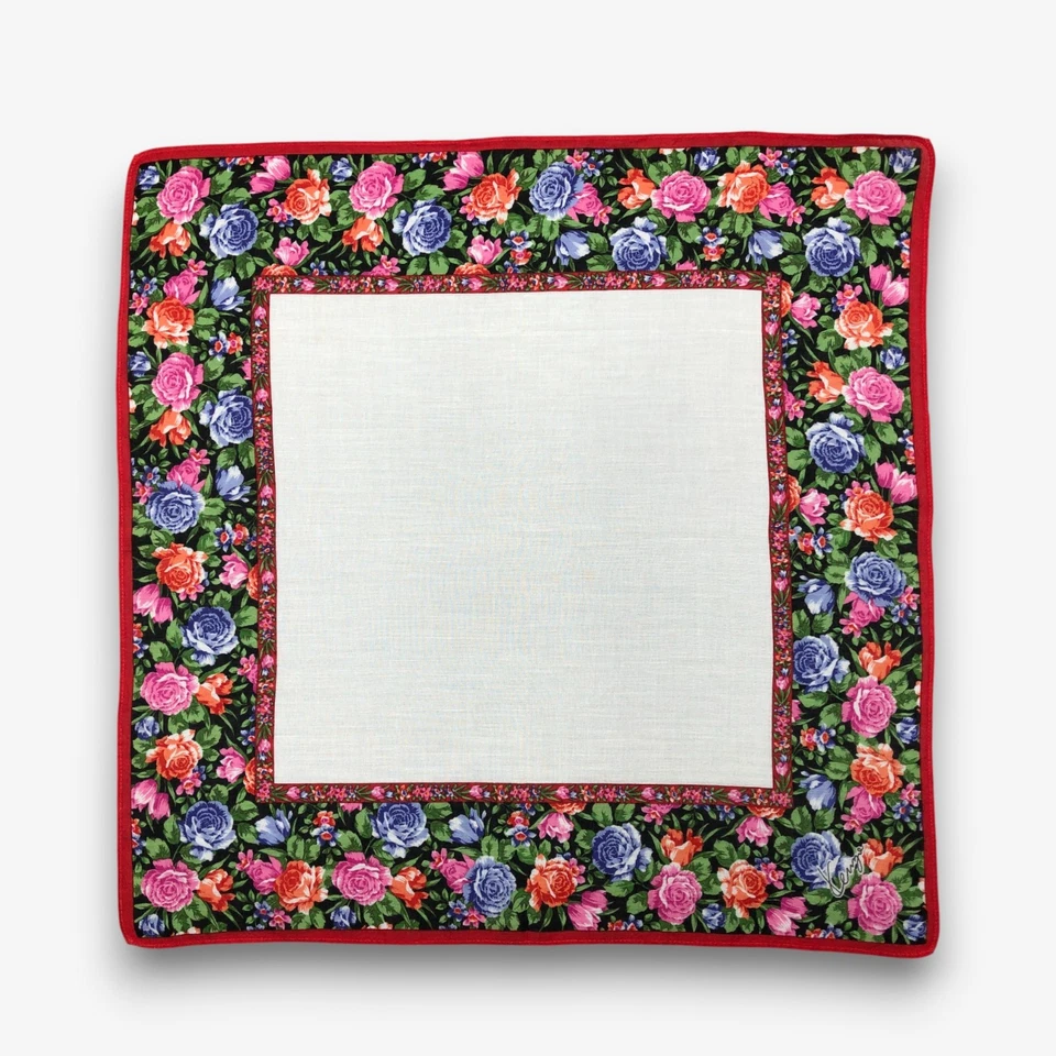 Винтажный платок Kenzo японский цветочный роскошный шейный платок квадратный 18 дюймов - Изображение 1 из 4