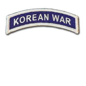 Korean War Embroidered Purple Tab - US Army, US Marines, US Navy, KATUSA, DMZ - Picture 1 of 2