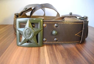 Seltener sowjetischer General’s Field Ledergürtel, Original UdSSR Militär. - Bild 1 von 15