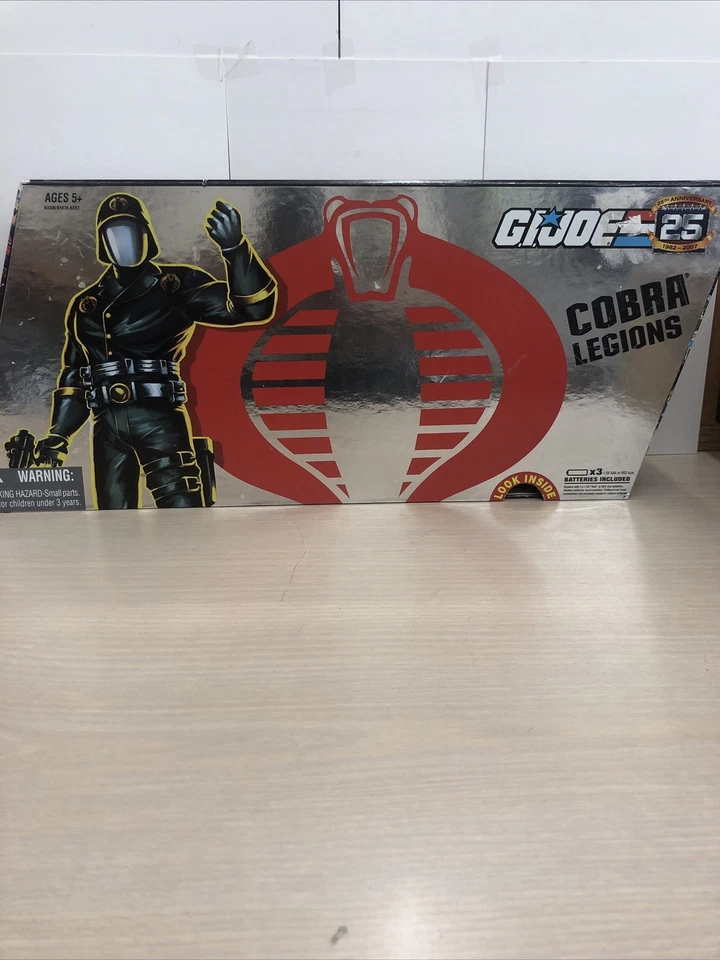 Hasbro G.I. Joe: Cobra Legions (Storm Shadow, Cobra Trooper, Cobra Commander, Cobra Vehicle Driver, Cobra air Trooper) 4" Action Figures (Box of 5)