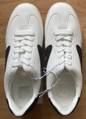 DV by Dolce Vita 女士 Vasser 时尚运动鞋 白色/黑色 9 码 — 第 1/4 张图片