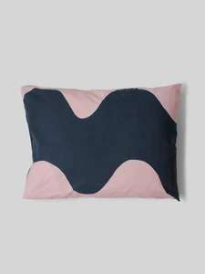 Maija Isola Marimekko "Lokki" Pale Pink And Dark Blue Pillow Case 48x62cm - Picture 1 of 4