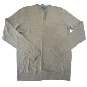 ASOS NEW Crewneck Sweater Men's Size S Small Cotton Long Sleeve Heather Brown  - Picture 1 of 7