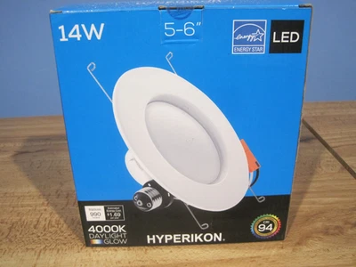 Hyperikon HyperDownlight6-402 LED 5-6” Downlight 14W 4000K Daylight Glow NIB - Image 1 of 2
