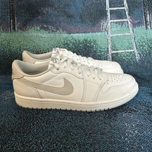 Nike Air Jordan 1 Low OG Blanco Gris Neutro CZ0790 100 Talla 8 Azul Real Criado - Imagen 1 de 11