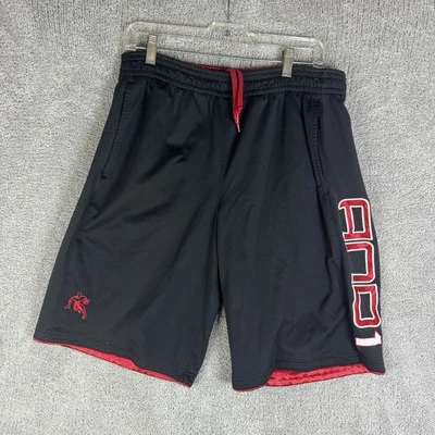 Vintage AND1 Shorts Men's Medium Embroidered Black & Red Basketball Athletic Y2K - Image 1 of 4