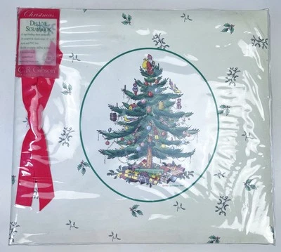 Spode Christmas Tree Scrapbook Photo Album 12x12 Vtg 2004 C.R. Gibson - Image 1 of 4