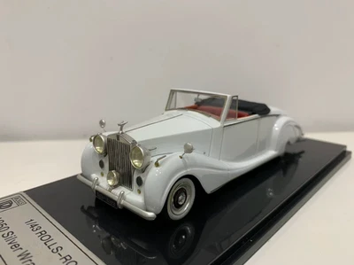 Rolls-Royce 1950 Silver Wraith Roadster White 1/43 Scale Resin Model Car - Image 1 of 4