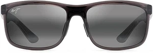 Maui Jim Huelo Polarized Sunglasses MJ0449S 449-11 Translucent Grey NEW - Picture 1 of 2