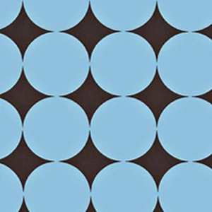 Blue Dot Black Fabric - Picture 1 of 1