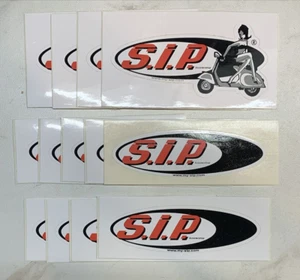 Lot of 13 Vespa Piaggio Lambretta Scooters Stickers Decals S.I.P - Bild 1 von 2