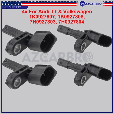 4 ABS Wheel Speed Sensor Front Rear Left & Right For VOLKSWAGEN AMAROK 2011-2013 - Image 1 of 4