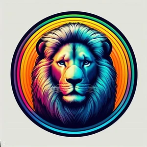 Lion Animal Waterproof, UV Resistant Vinyl Sticker Decal - Picture 1 of 12