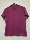 Patagonia Fore Runner Breathable T-Shirt Women?S Purple Short Sleeve  Sz M Read