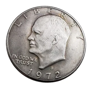 Moneda de 1 dólar Eisenhower 1972 S BU sin circular Mint State plata IKE - Imagen 1 de 7