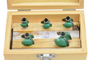 1/4" Shank 5 PC Cove Bit Set Wood Router Carbide Tipped Woodcutting #{ - Picture 1 of 2