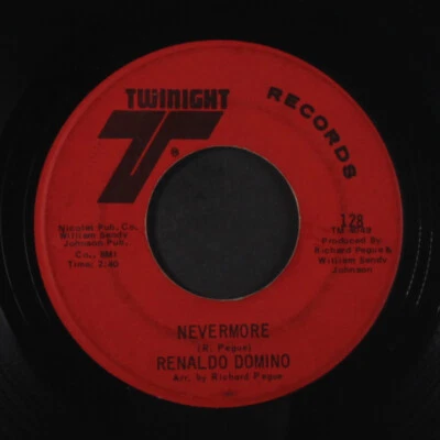 RENALDO DOMINO: not too cool to cry / nevermore TWINIGHT 7" Single 45 RPM - Image 1 of 2