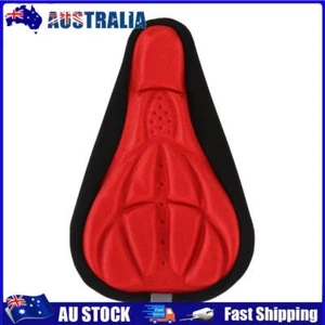 Bike Seat Cushion Bicycle Saddle Cover Breathable for Women & Men (Red) - Picture 1 of 7